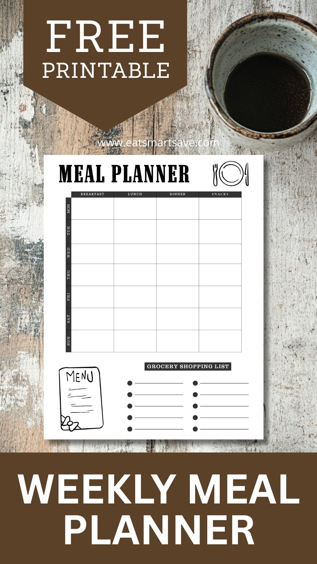 Free Weekly Meal Planner Printable – Click to Download!