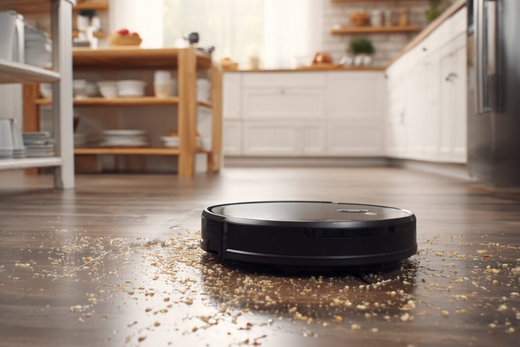 How I Use My Robot Vacuum to Keep My Kitchen Clean Between Meal Preps