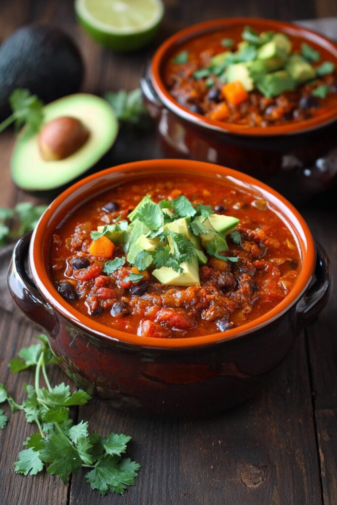 Vegetarian Pumpkin Blackstone Bean Chili Recipe