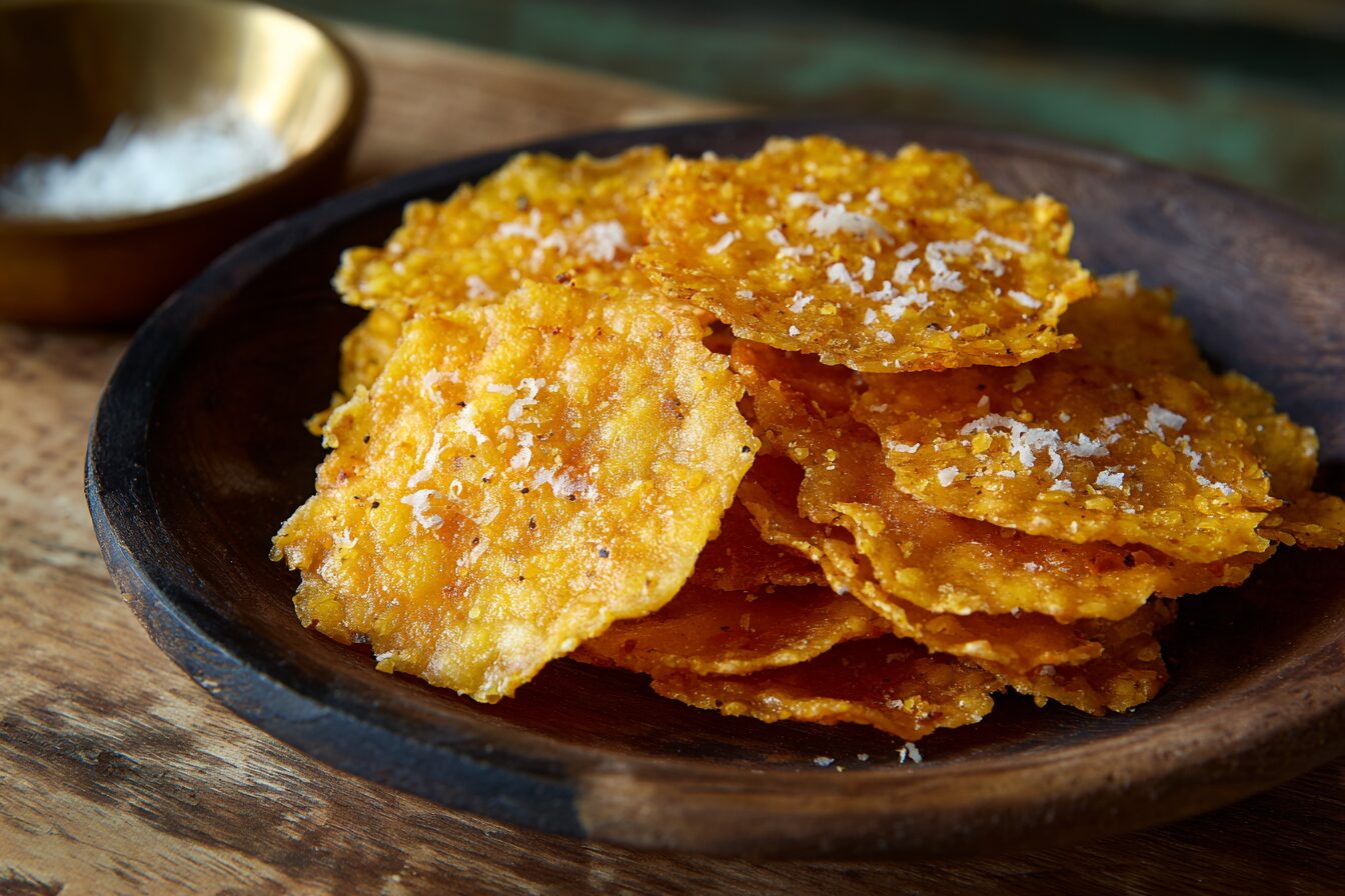 These homemade cheese crisps are crispy, salty, and endlessly snackable—plus, they’re naturally low in carbs and high in flavor.