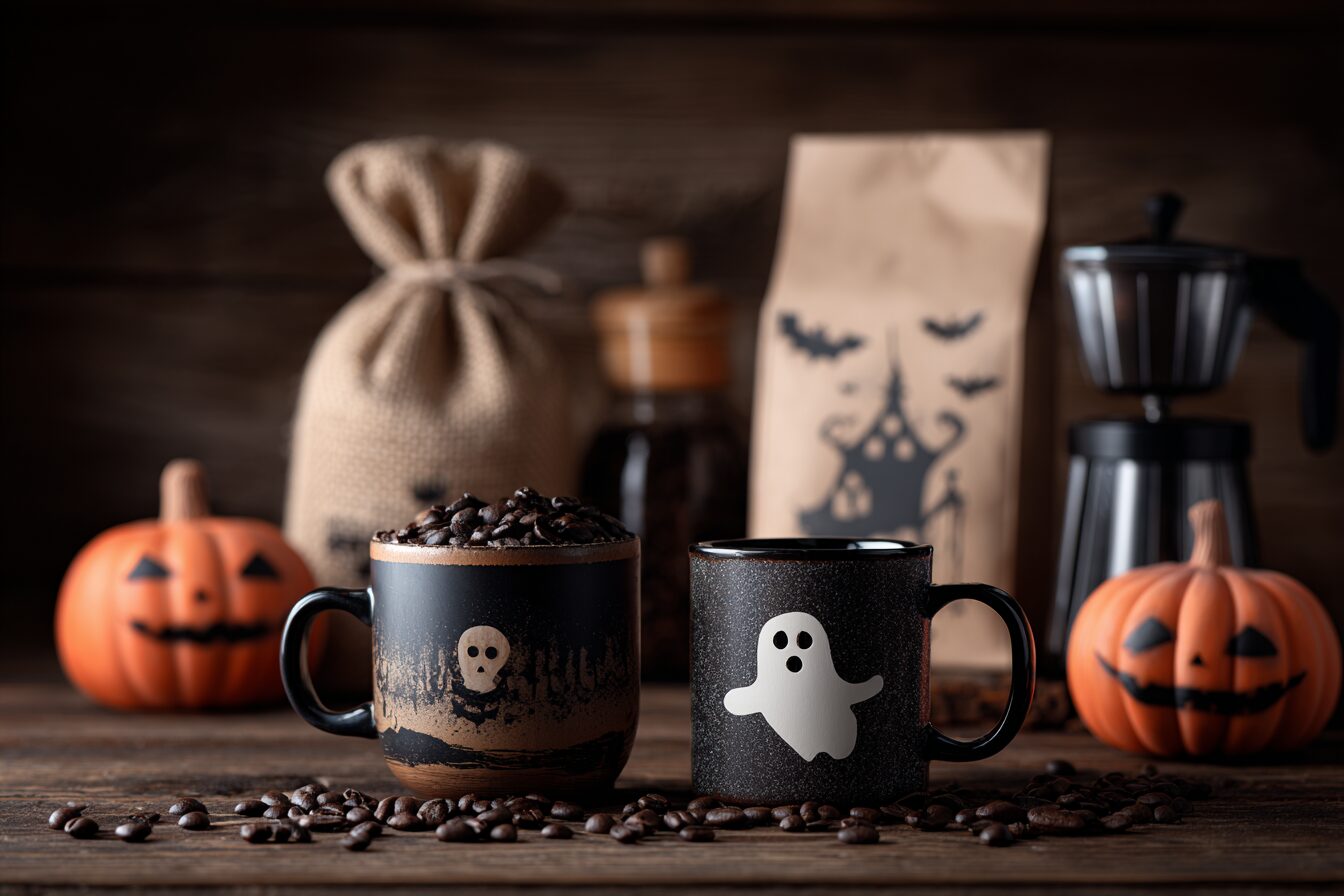 One of the easiest ways to make your Halloween coffee station feel special is by adding seasonal syrups and mix-ins.